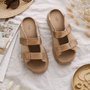 UGG Women's Tan Goldenglow Slide Sandals